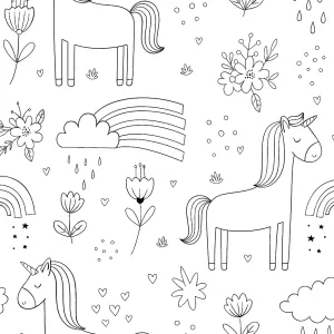 Desenho de unicórnio para colorir 44