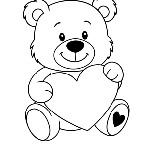 Desenho de ursinho para colorir 25