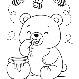Desenho de ursinho para colorir 26