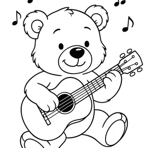 Desenho de ursinho para colorir 33