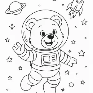 Desenho de ursinho para colorir 36