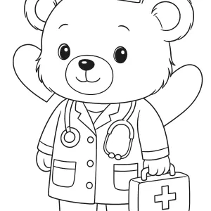 Desenho de ursinho para colorir 39