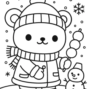 Desenho de ursinho para colorir 42