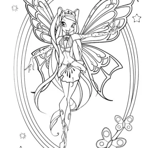 Desenho das Winx para colorir 29