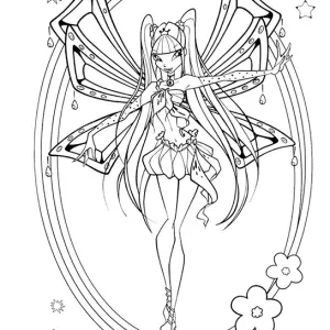 Desenho das Winx para colorir 30