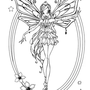 Desenho das Winx para colorir 31