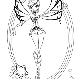 Desenho das Winx para colorir 33