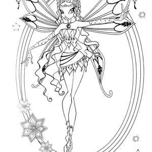 Desenho das Winx para colorir 34