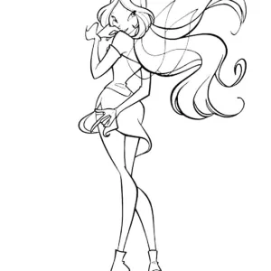 Desenho das Winx para colorir 35