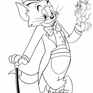 Desenho do Tom e Jerry para colorir 49
