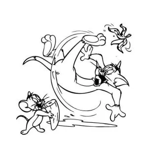 Desenho do Tom e Jerry para colorir 54