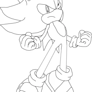 Desenho do Sonic para pintar 25