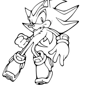 Desenho do Sonic para pintar 27