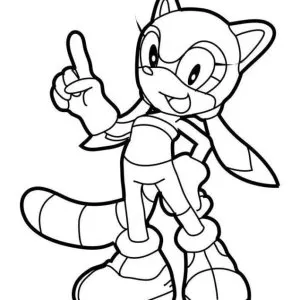 Desenho do Sonic para pintar 28
