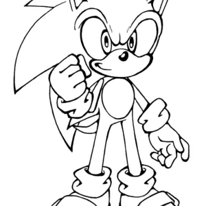 Desenho do Sonic para pintar 29