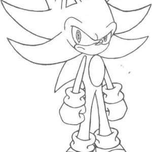 Desenho do Sonic para pintar 31
