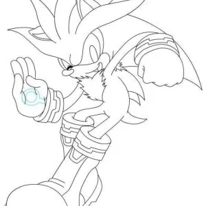 Desenho do Sonic para pintar 32