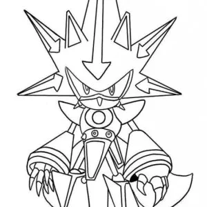 Desenho do Sonic para pintar 34