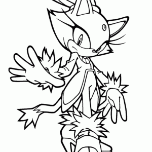 Desenho do Sonic para pintar 36