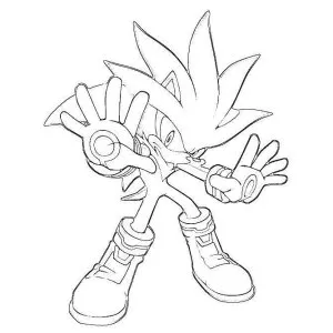 Desenho do Sonic para pintar 37
