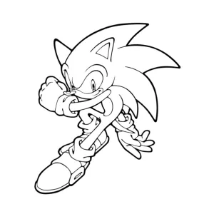 Desenho do Sonic para pintar 59
