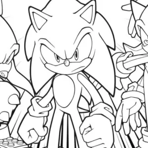 Desenho do Sonic para pintar 62
