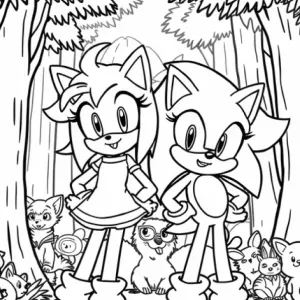 Desenho do Sonic para pintar 64