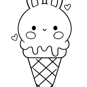Desenho de gelado para colorir 4