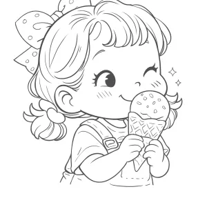 Desenho de gelado para colorir 5