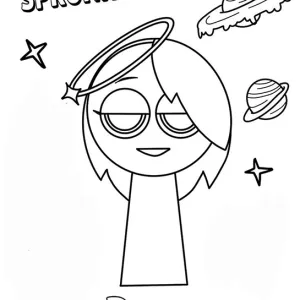 Desenho de Sprunki para colorir 5