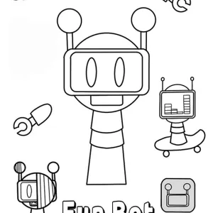 Desenho de Sprunki para colorir 16