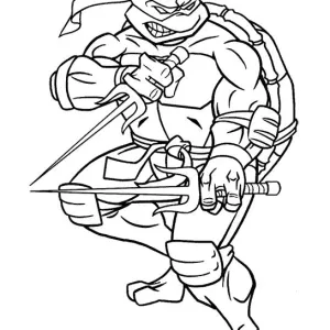 Desenho das Tartarugas Ninja para colorir 2