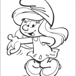 Desenho dos Smurfs para colorir 2
