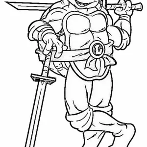 Desenho das Tartarugas Ninja para colorir 3