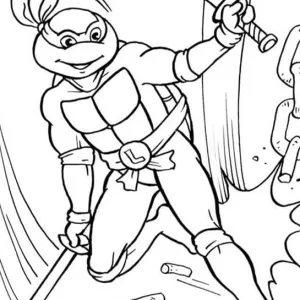 Desenho das Tartarugas Ninja para colorir 5