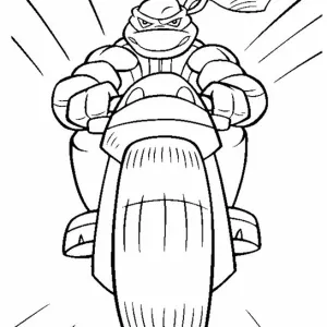 Desenho das Tartarugas Ninja para colorir 8