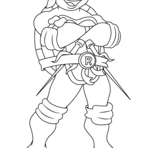 Desenho das Tartarugas Ninja para colorir 14