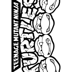 Desenho das Tartarugas Ninja para colorir 19