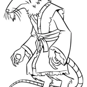 Desenho das Tartarugas Ninja para colorir 20