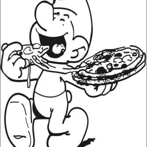 Desenho dos Smurfs para colorir 4