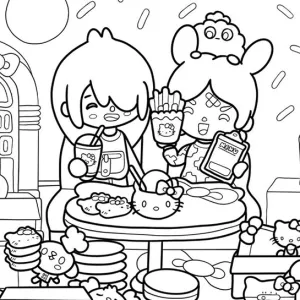 Desenho de Toca Boca World para colorir 3