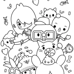 Desenho de Toca Boca World para colorir 5