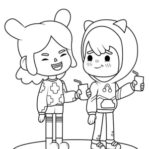 Desenho de Toca Boca World para colorir 6