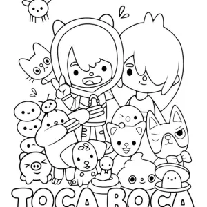 Desenho de Toca Boca World para colorir 7