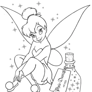 Desenho da Sininho para colorir 1