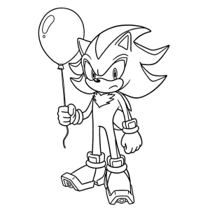 Desenho do Shadow the Hedgehog para colorir 1
