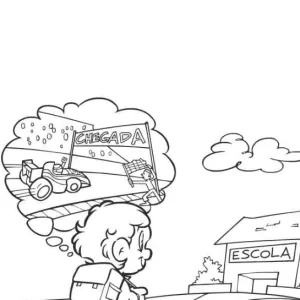 Desenho do Senninha para colorir 1
