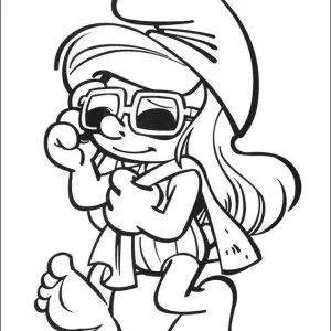 Desenho dos Smurfs para colorir 24