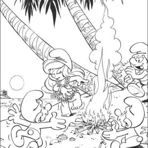 Desenho dos Smurfs para colorir 25