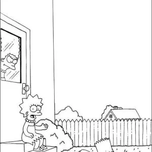 Desenho dos Simpsons para colorir 25